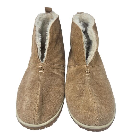 MINNETONKA Women's Tuscon Bootie Slippers 11 Cinnamon Brown Suede Style 40111 - Picture 2 of 10